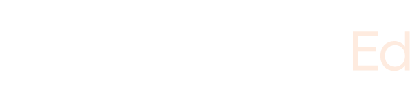 Outline of a fox’s face next to the text “SperanzaEd” in white and light peach on a dark background.